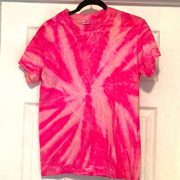 Women’s Small Bright Pink Tie Dye Shirt - Picture 1 of 1